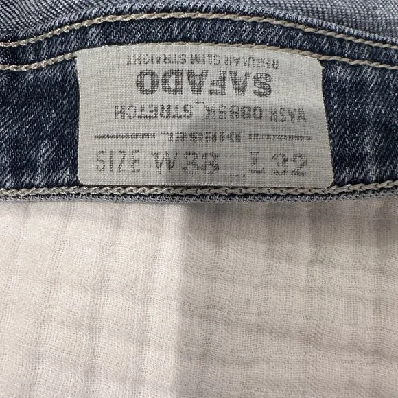 Diesel Men's Indigo Straight Jeans - Picture 2 of 4